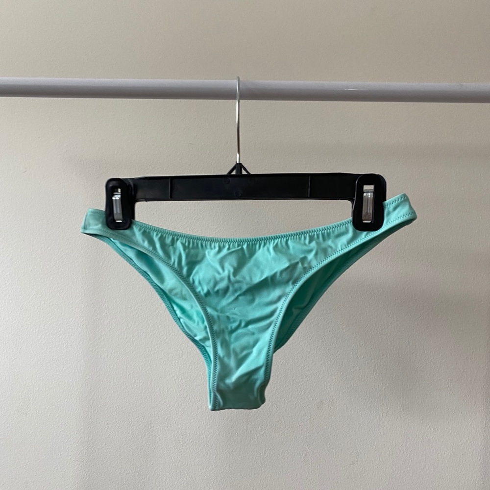 VS Swim XS Cheeky Blue Bathing Suit Bottoms
